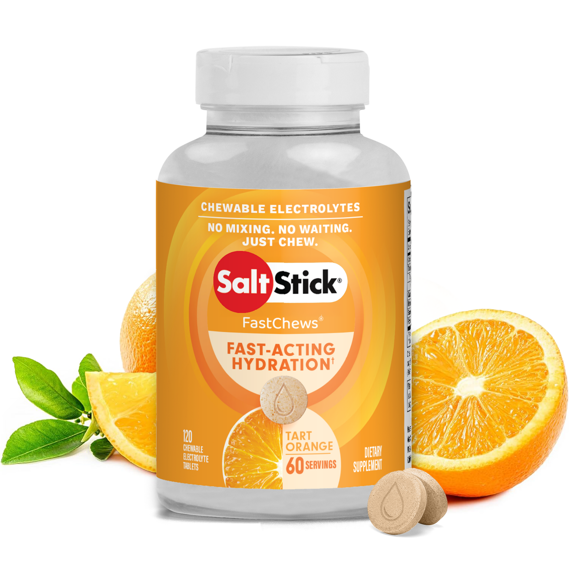 SaltStick FastChews Orange 120ct Bottle