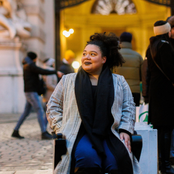 woman smiling