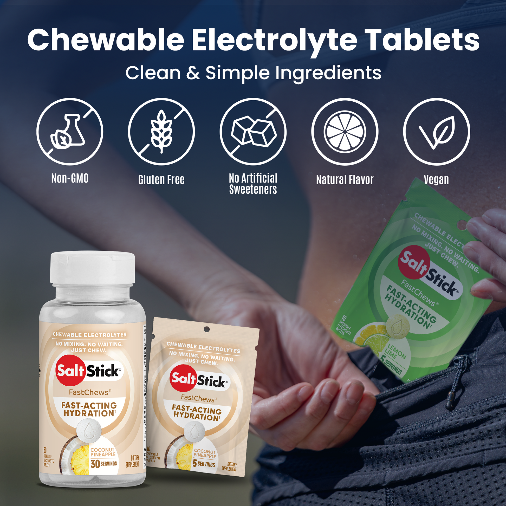 Chewable electrolyte tablets