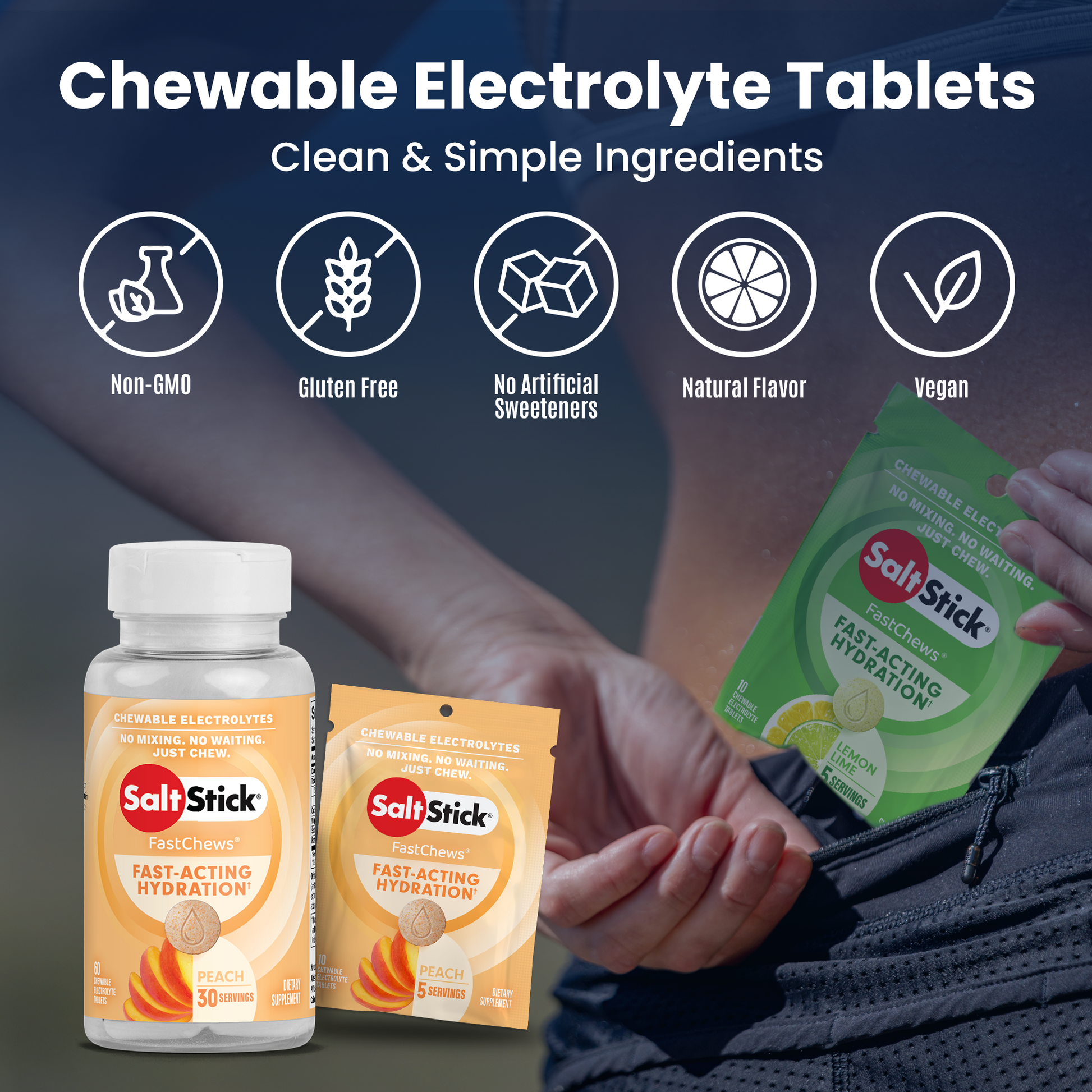 Chewable electrolyte tablets