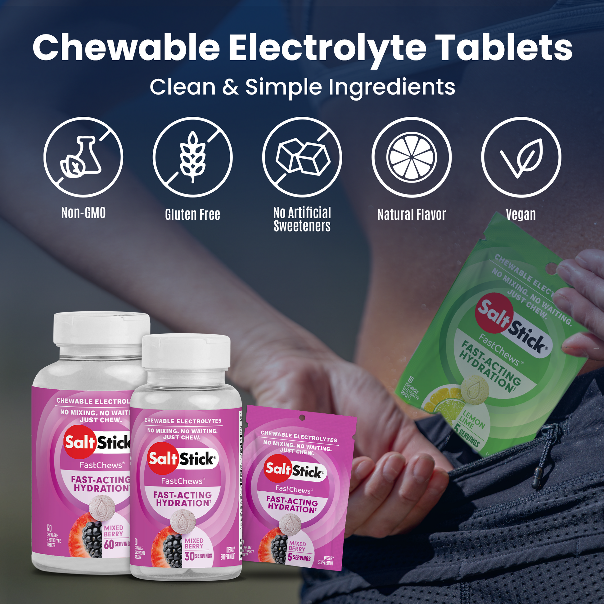 Chewable electrolyte tablets
