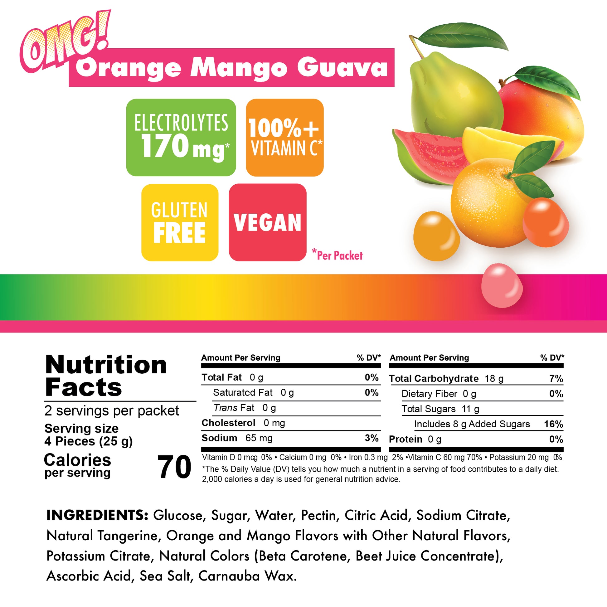 OMG Chews Nutrition Facts