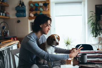 Boy with his dog