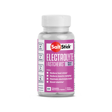 SaltStick FastChews Chewable Electrolyte Tablets Mixed Berry Bottle of 60