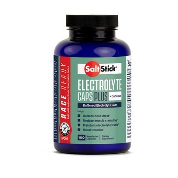 SaltStick Race Ready Electrolyte Caps Plus with Caffeine Bottle of 100