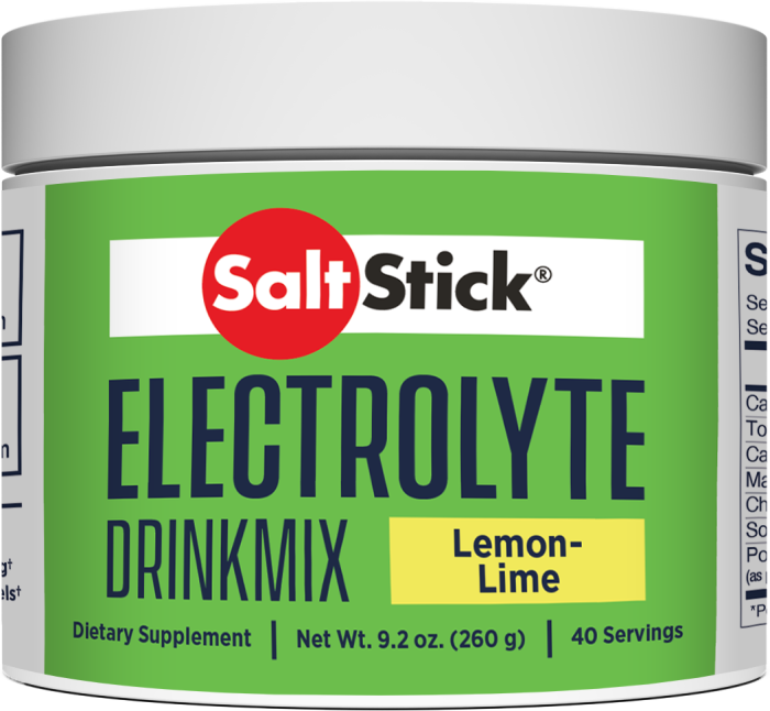 SaltStick Electrolyte Drink Mix Lemon-Lime Tub of 40 servings