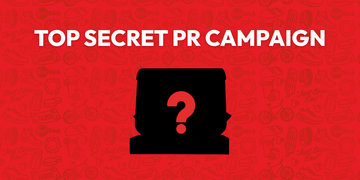 PR campaign with a question mark