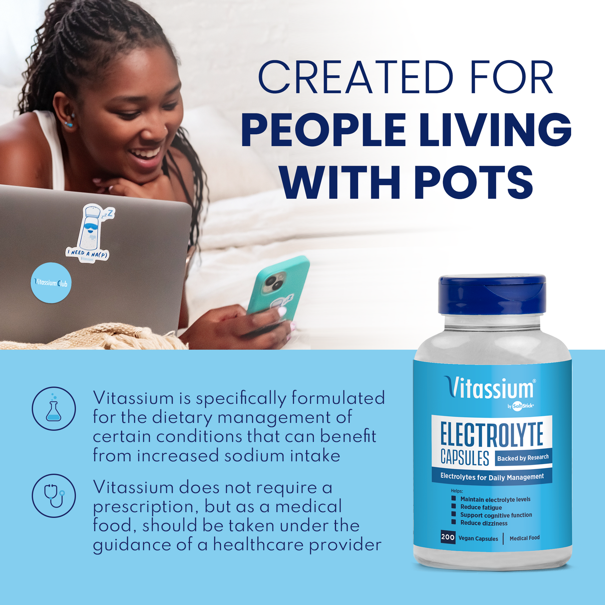 Vitassium Capsules were created for people living with POTS