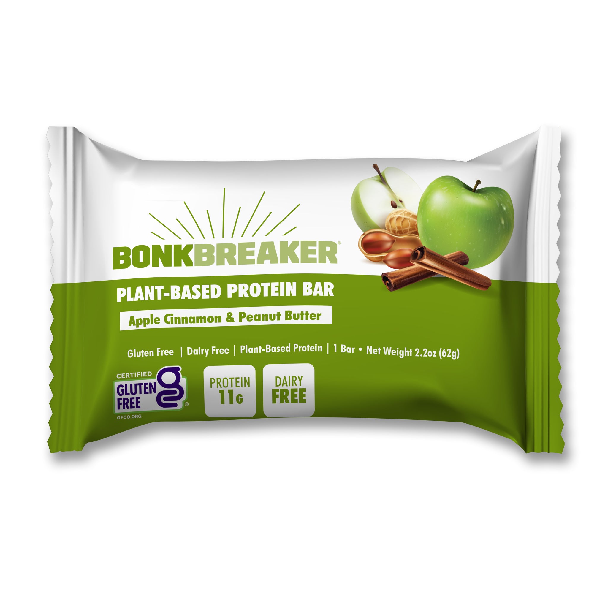 Bonk Breaker Plant-Based Apple Cinnamon & Peanut Butter Bars