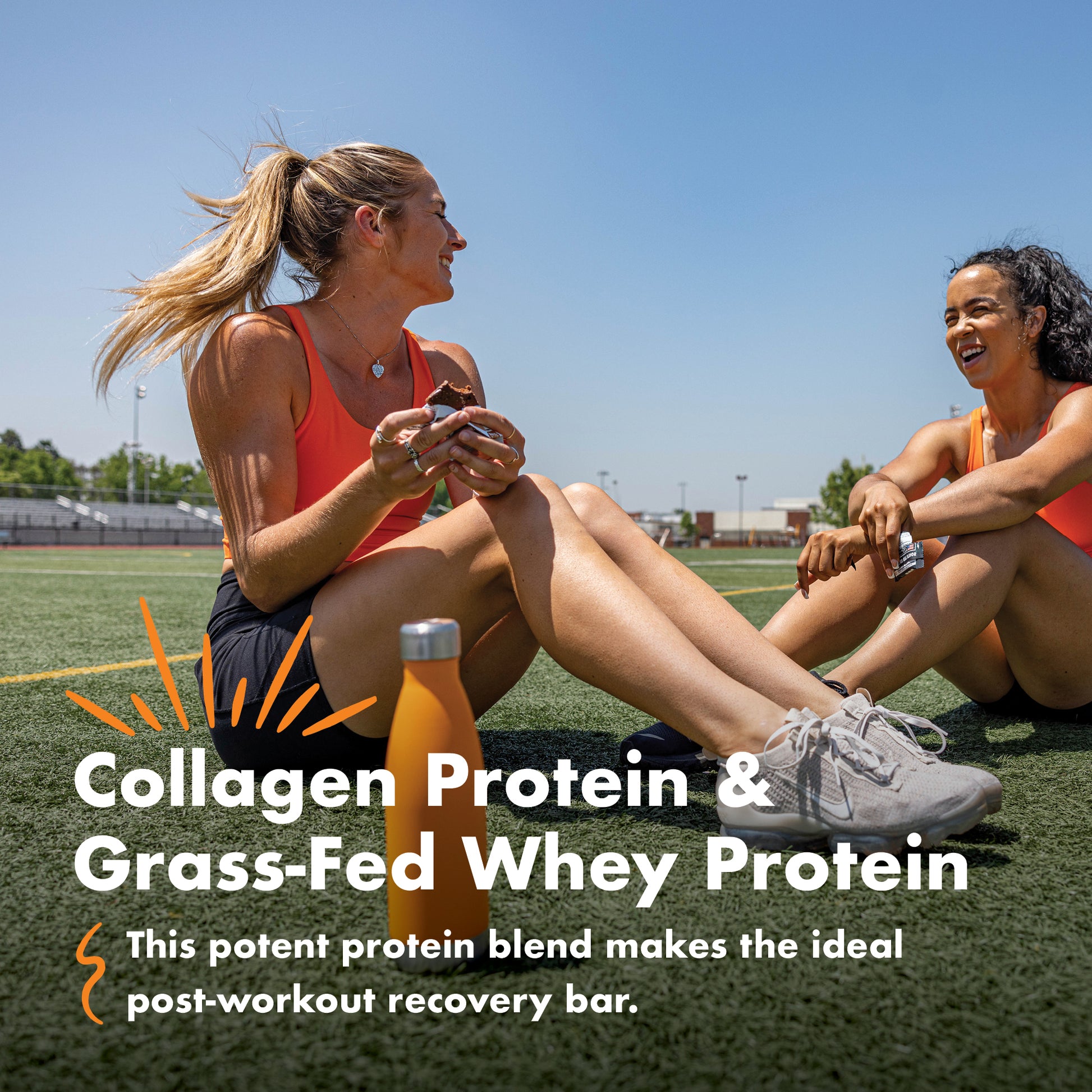 Collagen Protein & Grass-Fed Whey Protein - This potent protein blend makes the ideal post-workout recovery bar.