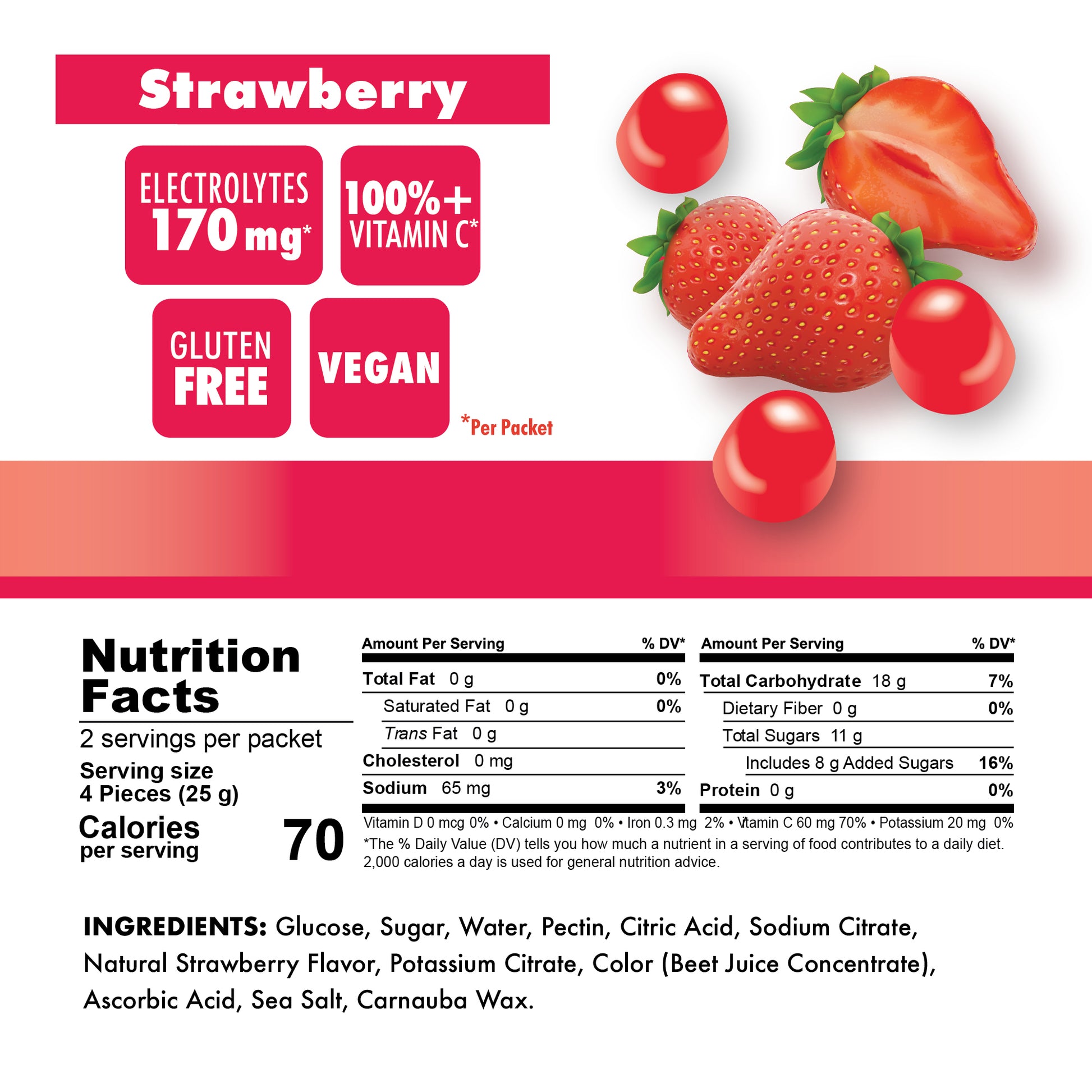 Strawberry Chews Nutrition Facts