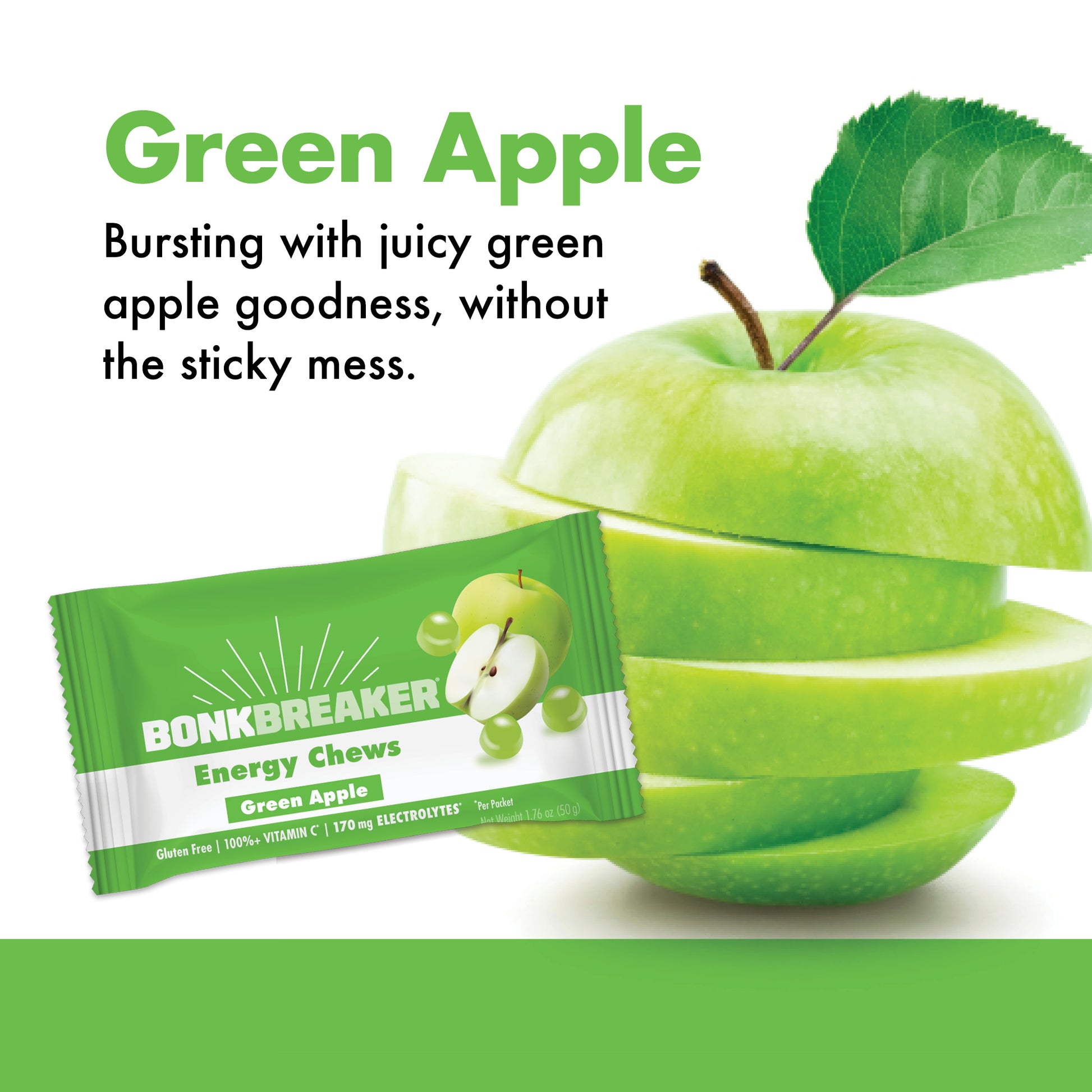 Green Apple - Bursting with juicy green apple goodness, without the sticky mess.