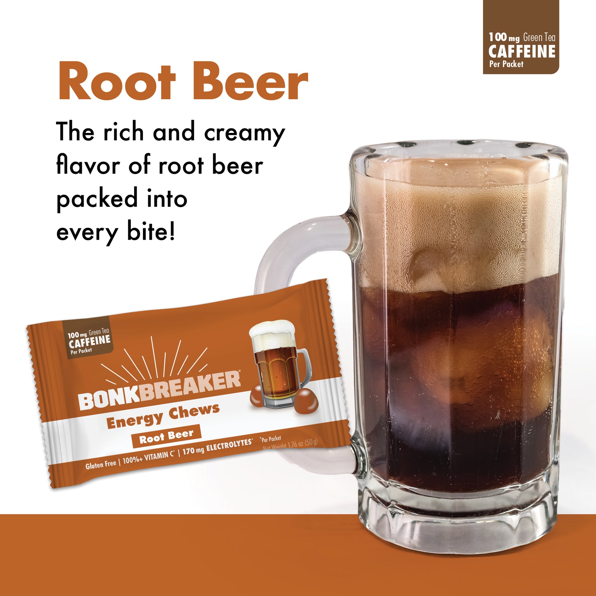Root Beer - The rich and creamy flavor of root beer packed into every bite!
