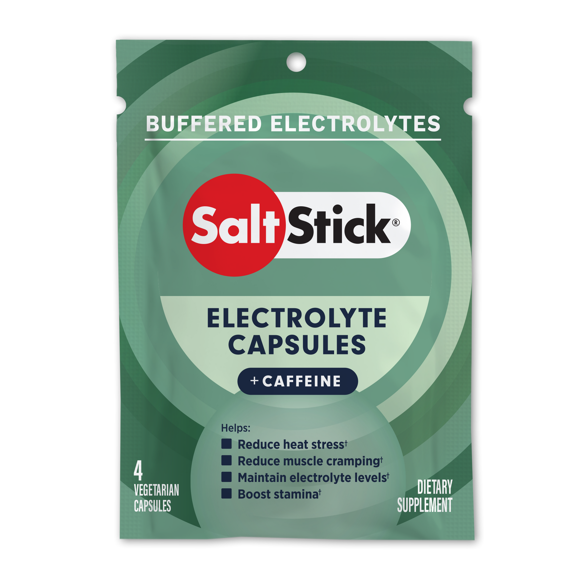 SaltStick Race Ready Electrolyte Caps Plus with Caffeine Packet of 4