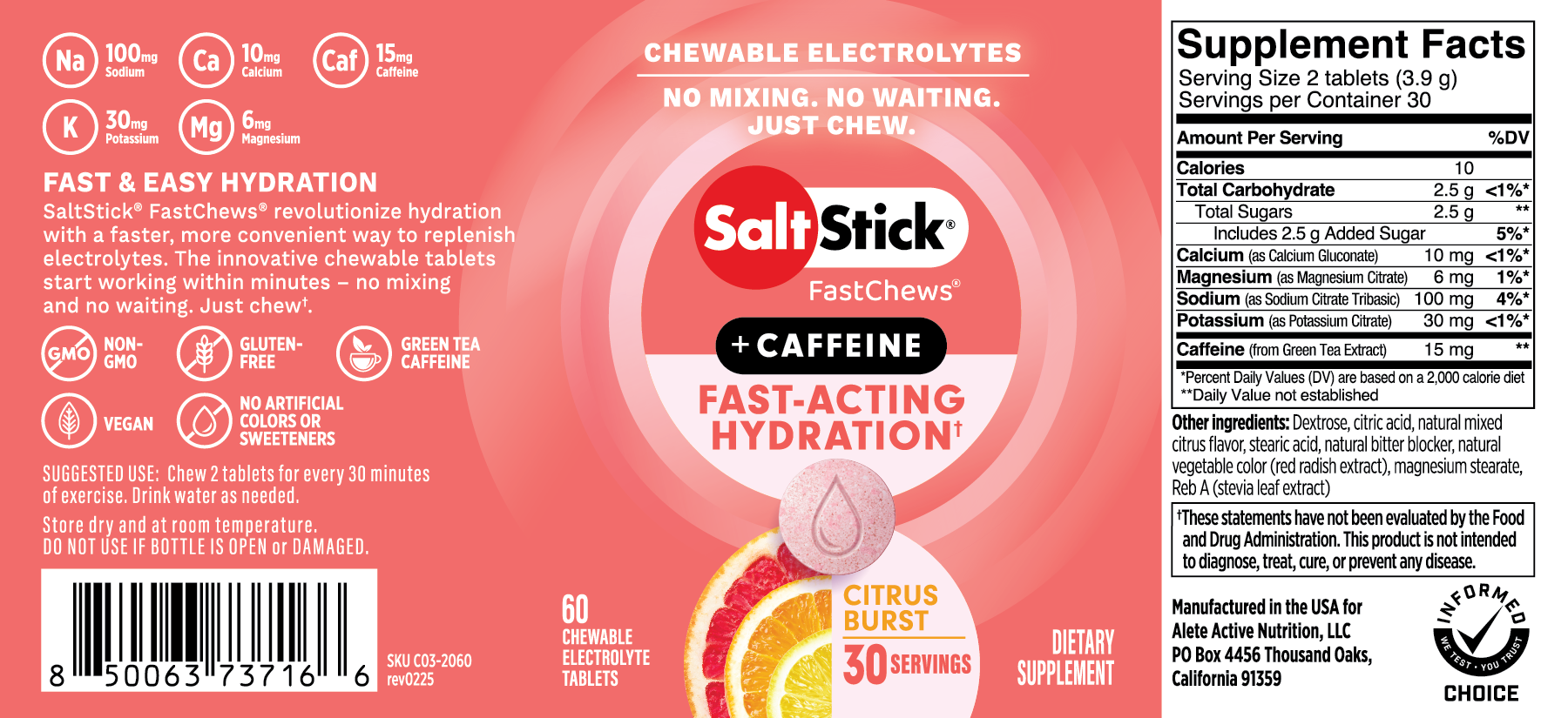 Citrus Burst Label