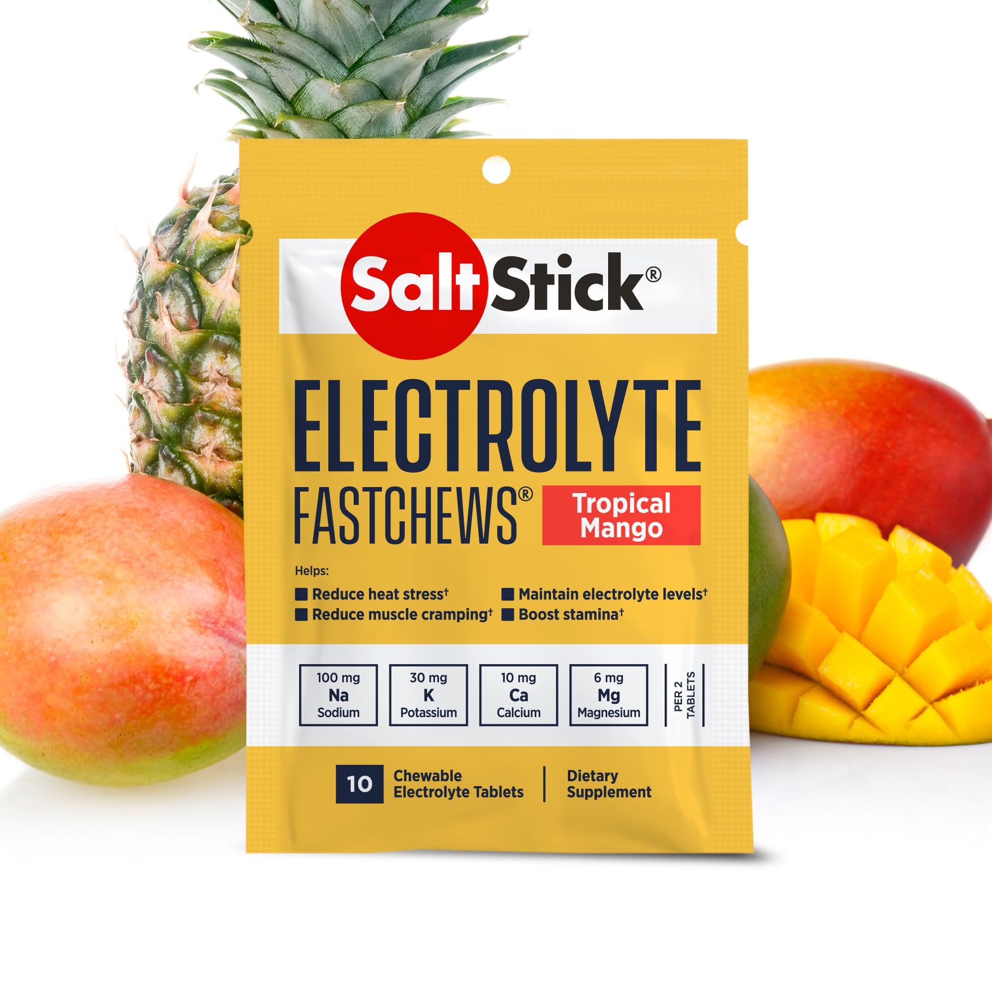 SaltStick FastChews Tropical Mango 10ct Packet Render