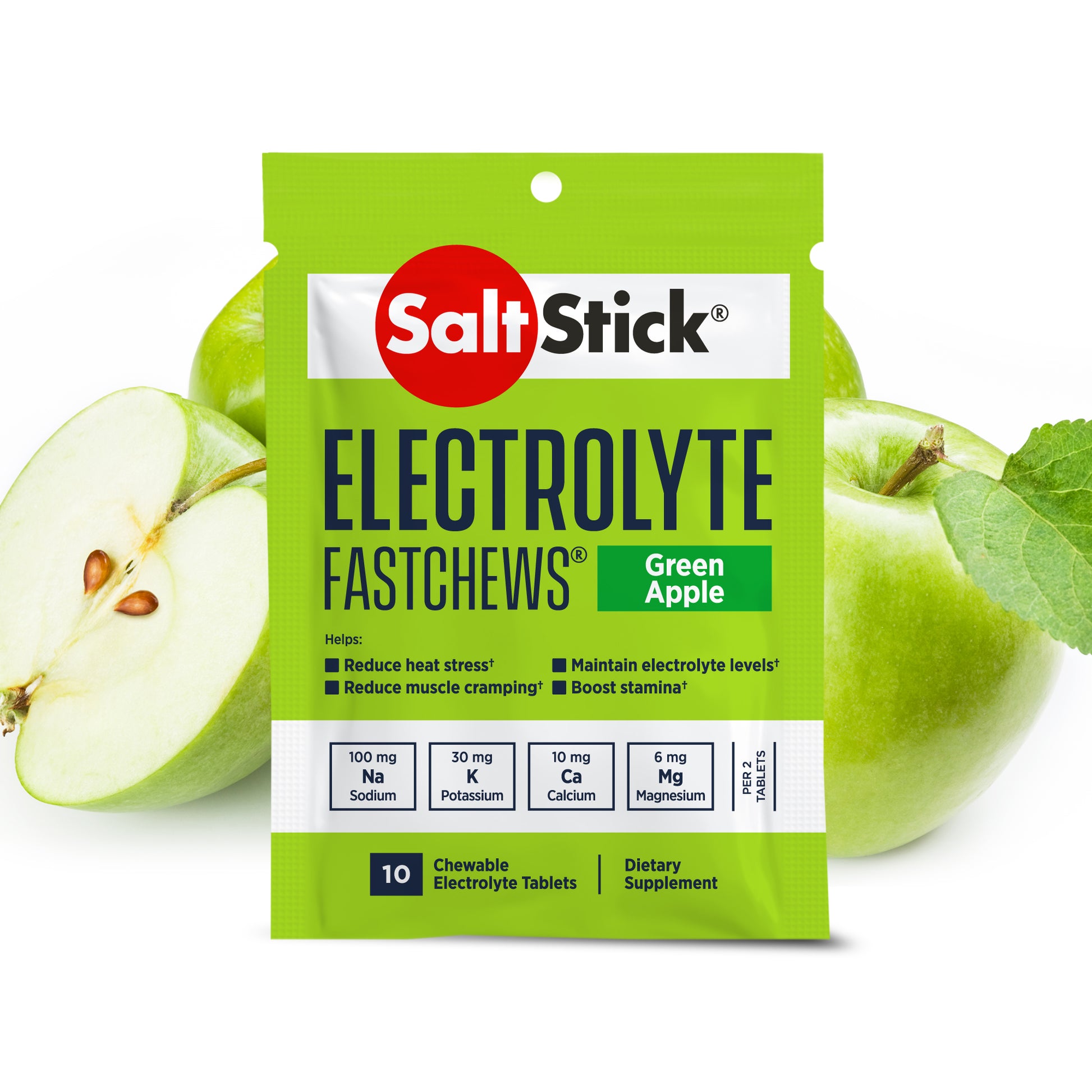 SaltStick Green Apple FastChews 10ct Packet