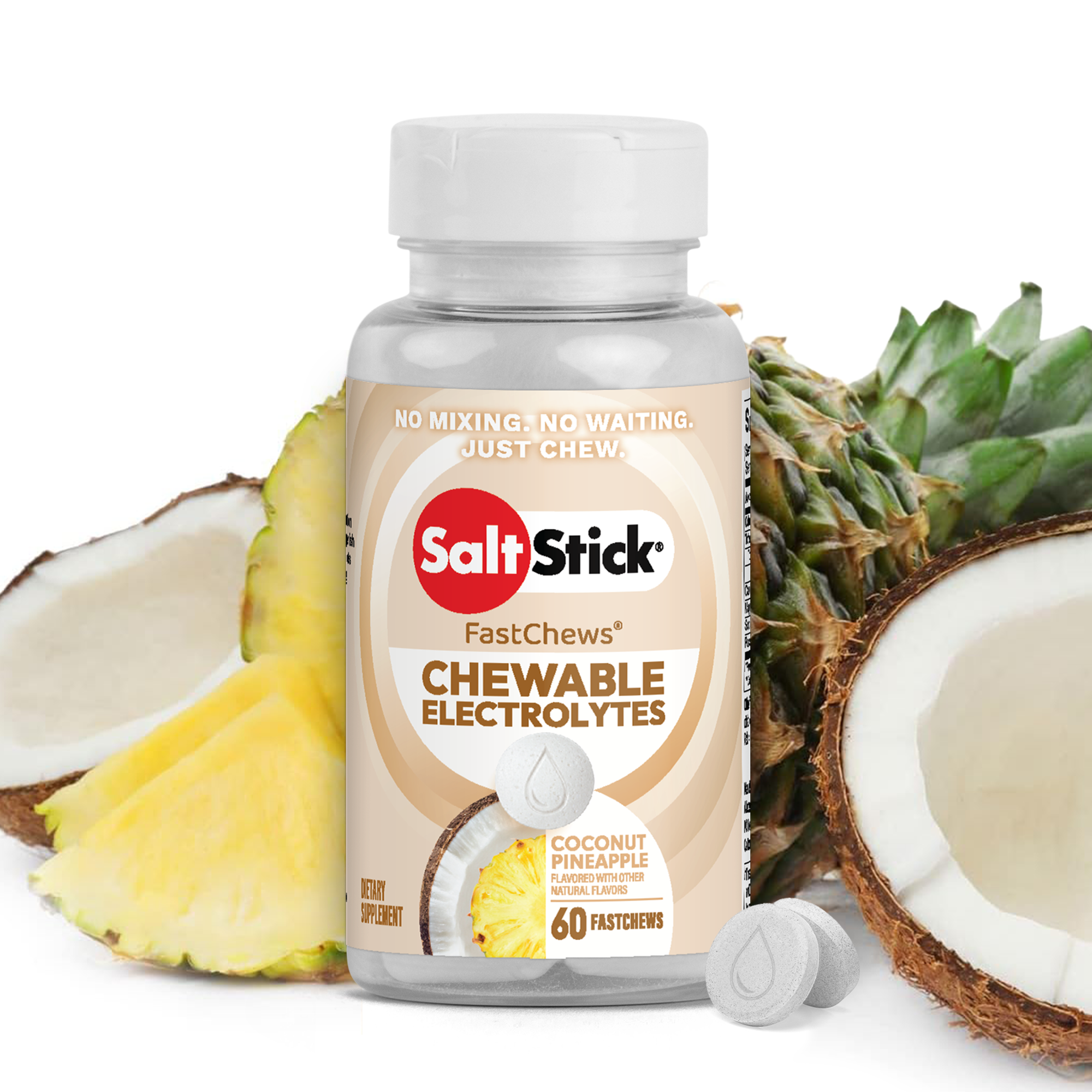 SaltStick Chewable Electrolyte Tablets - Fast Acting Hydration - Varie