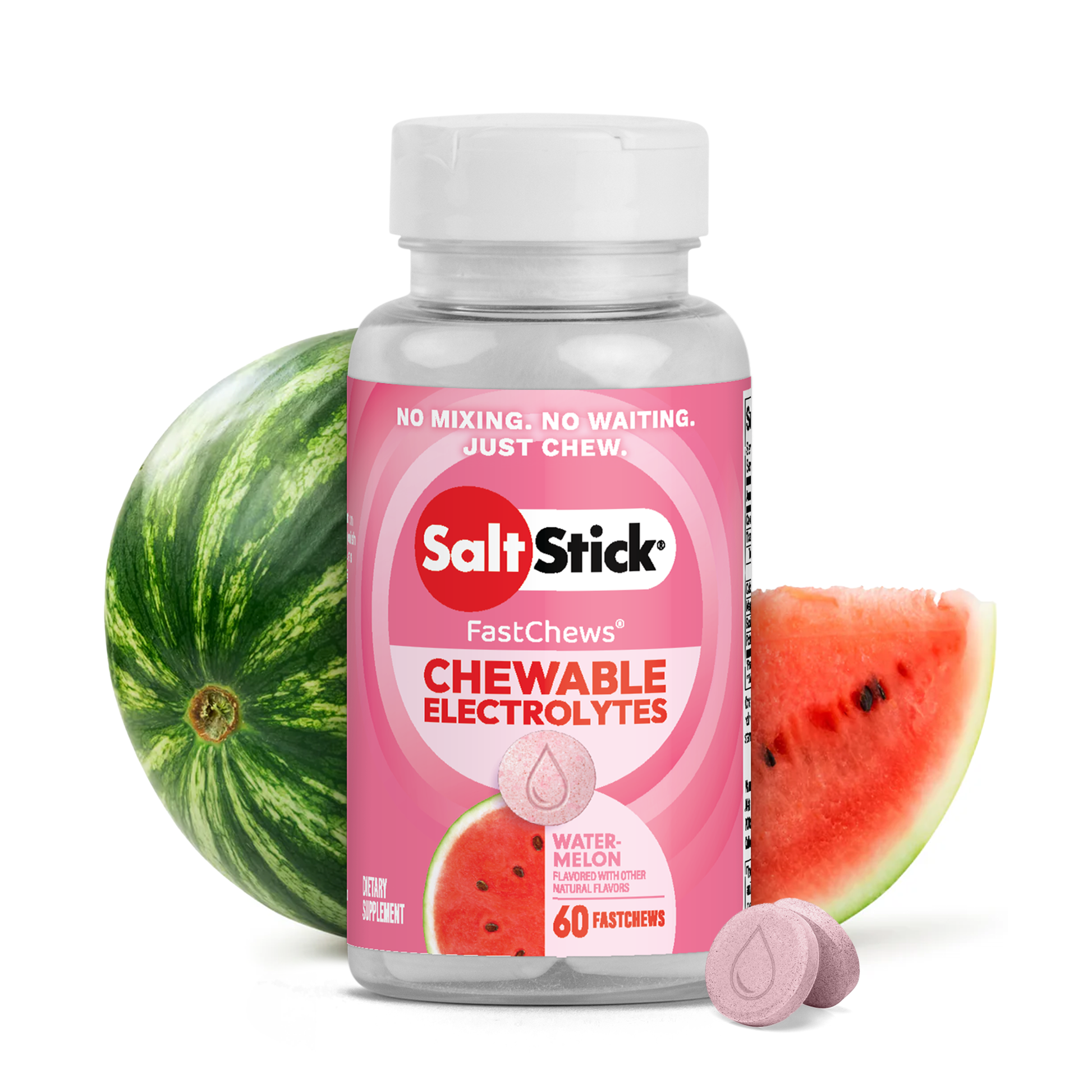 SaltStick FastChews Watermelon 60ct Bottle