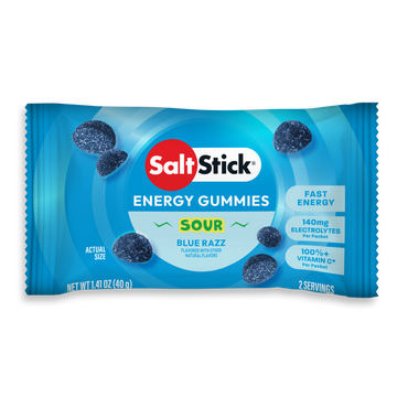 sour blue razz energy gummies - single packet