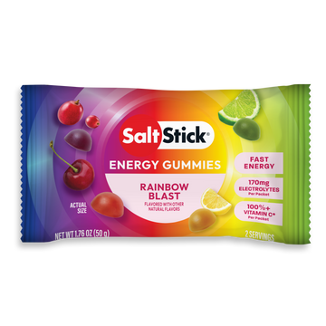 saltstick energy gummies rainbow blast - single packet