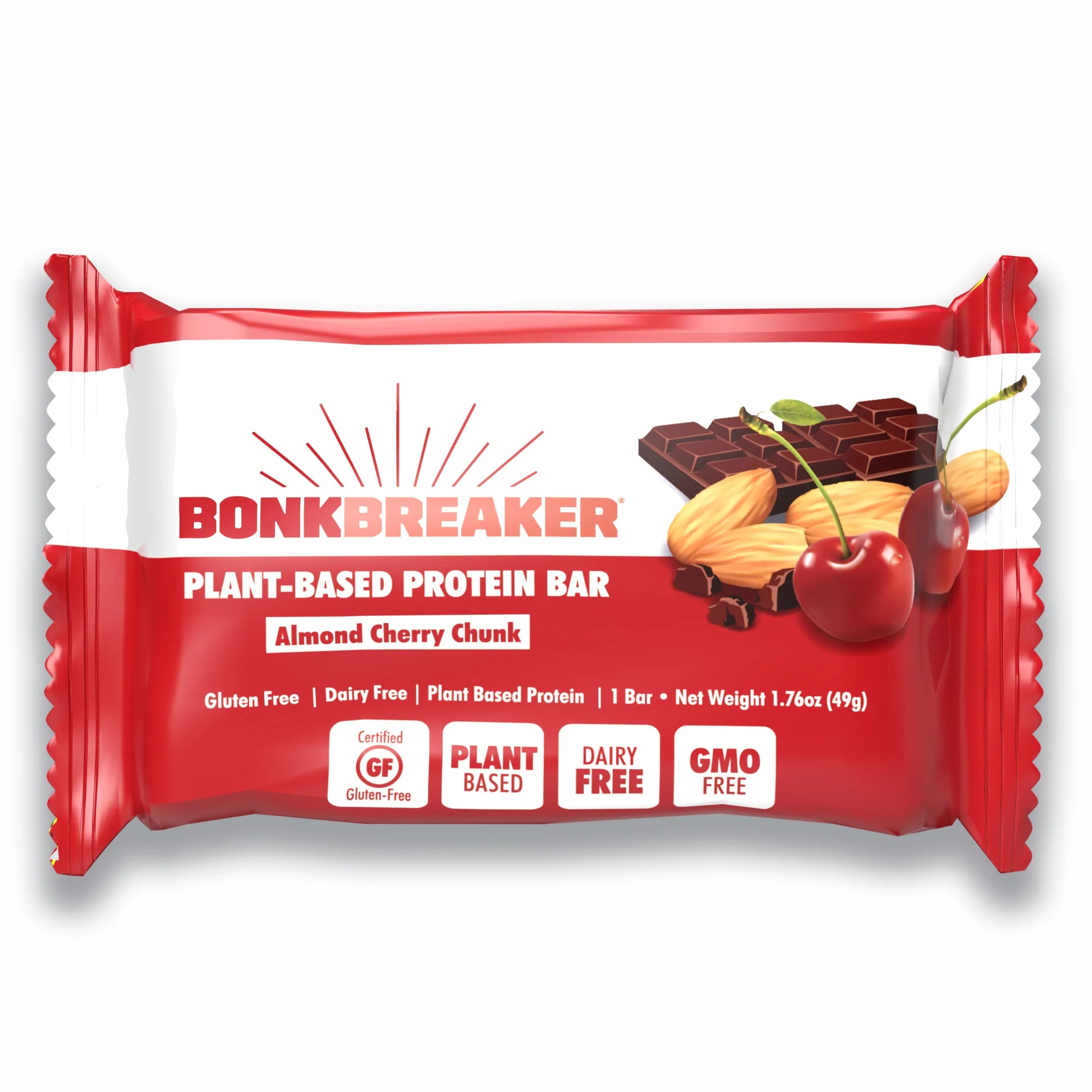 Bonk Breaker Almond Cherry Chunk Plant-Based Protein Bar