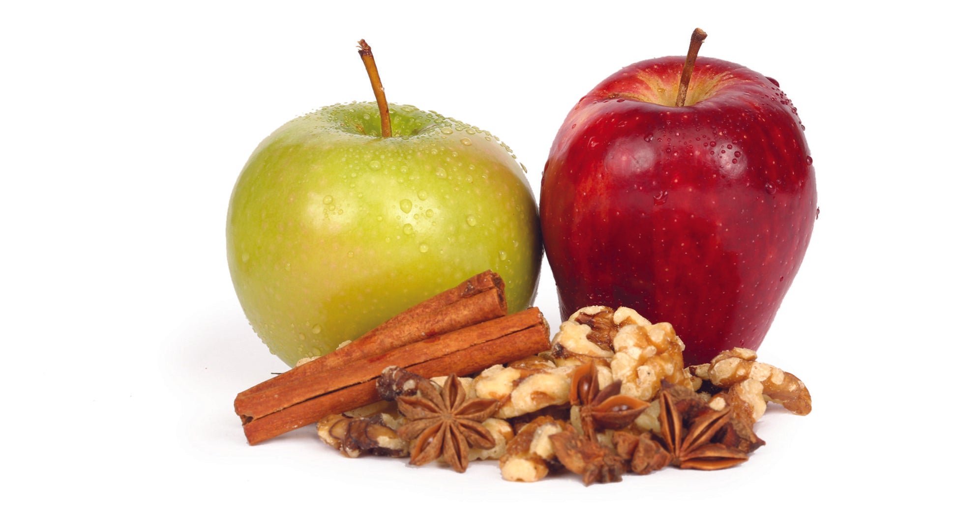 JoJé Apple Walnut Cake Bars ingredients: apples, cinnamon, star anise, walnuts