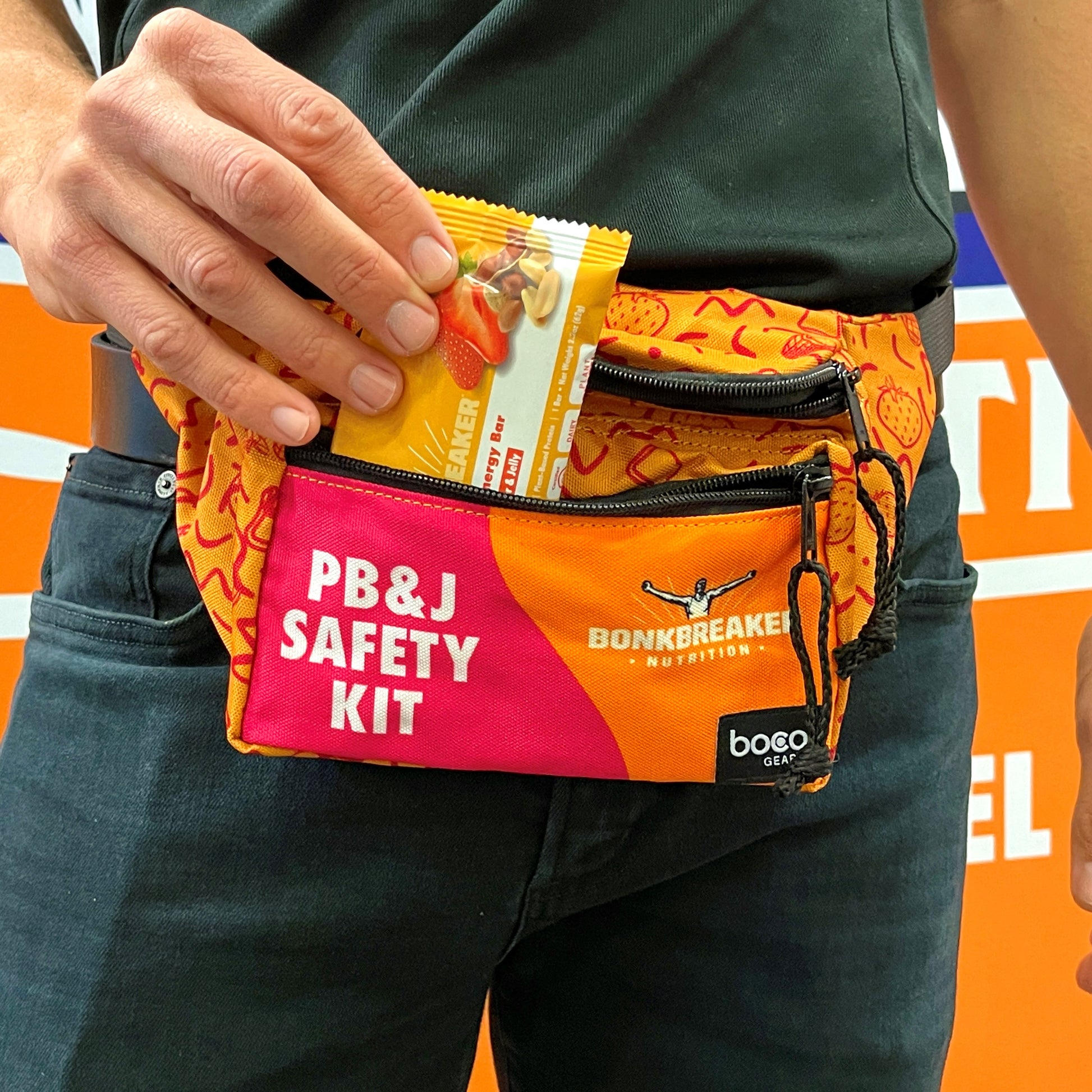 Orange Bonk Breaker "PB&J Safety Kit" Fanny Pack